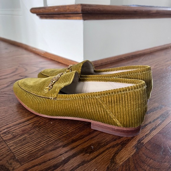 Sam Edelman Loraine Bit Loafers Olive Green Ribbed Velvet Corduroy 10 MSRP $150 - Picture 11 of 12